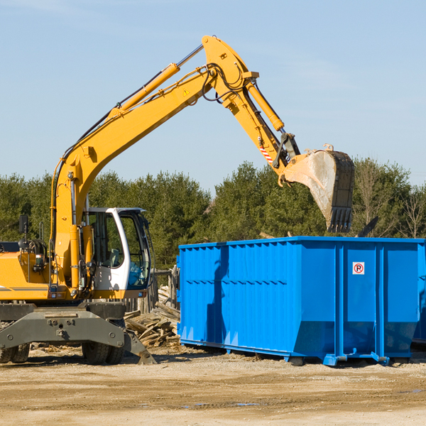 are there any restrictions on where a residential dumpster can be placed in Blackford County Indiana